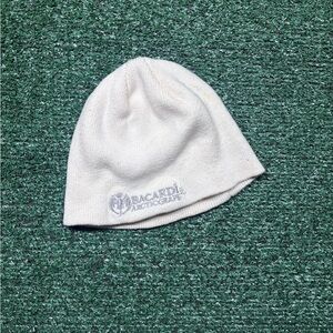 Bacardi Arctic Crape White Knit Beanie